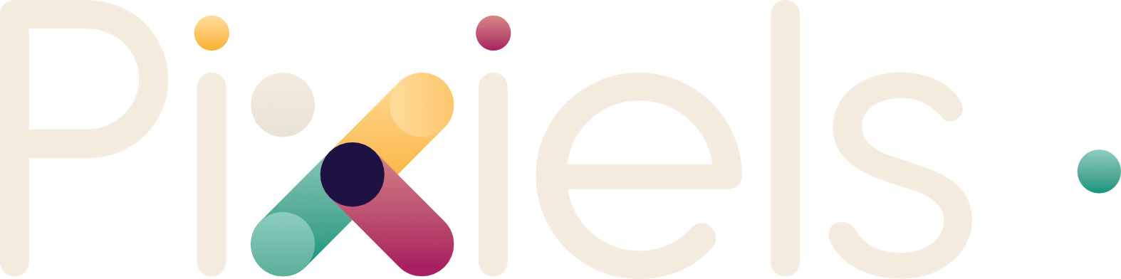 logo Pixiels horizontal couleur mohair